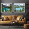 2 Pack Rolled Canvas Wall Art Easy Painting by Numbers Kit,12x16inch(255-256)